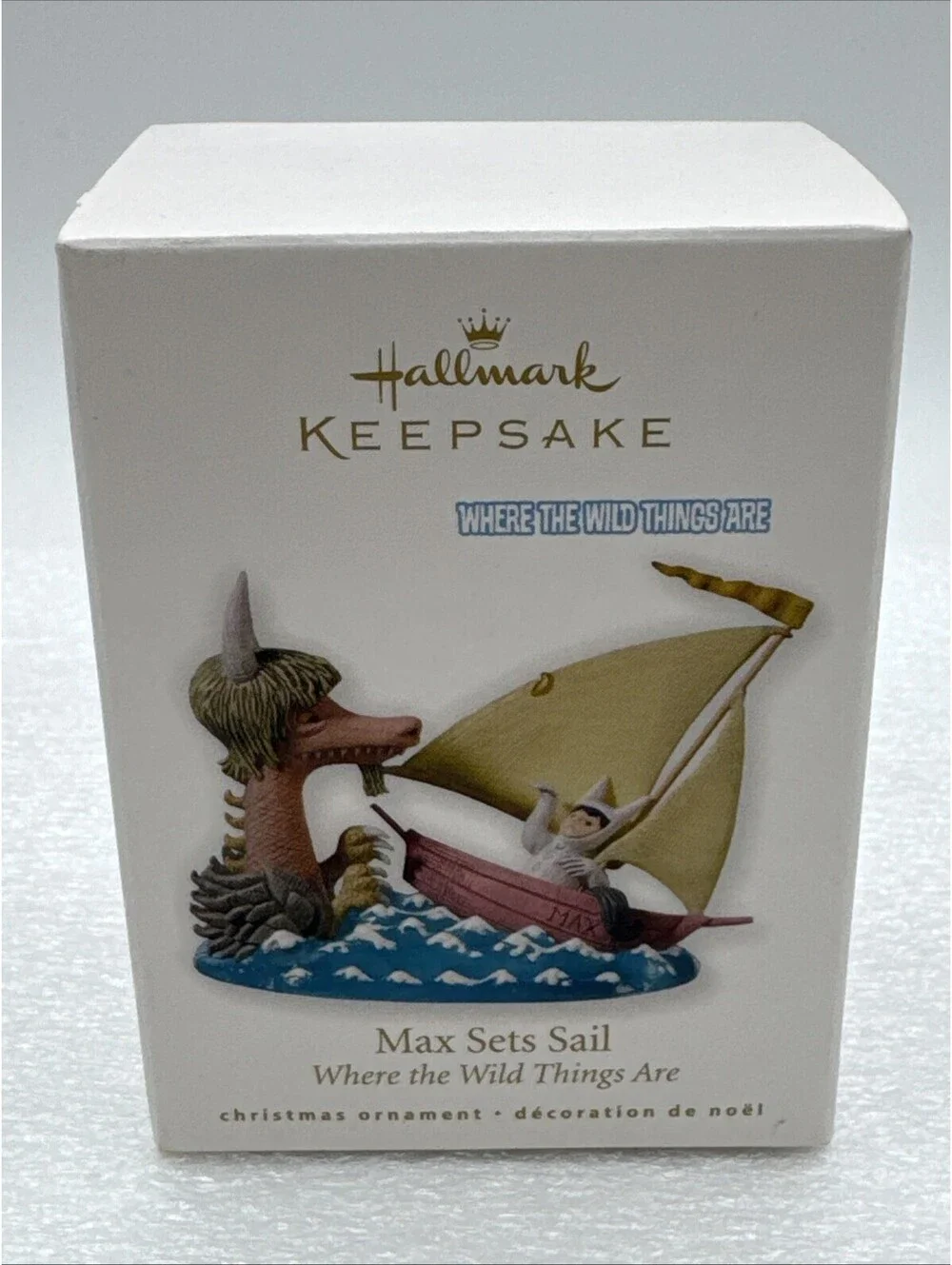 Max Sets Sail Where the Wild Things Are Hallmark Keepsake Ornament 2010 NIB